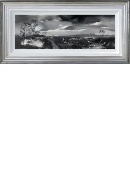 Love Is Easy - Original - Silver-Blue Framed