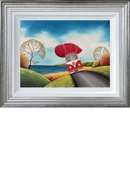 Love Travel - Original - Silver Framed
