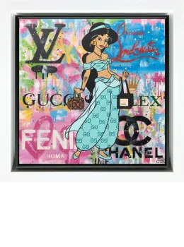 Luxury Jasmine - Original - White Framed