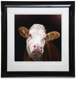 Madge - Pedigree Simmental Cow - Framed