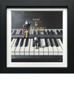Make Your Own Kind Of Music - Canvas - Black Framed