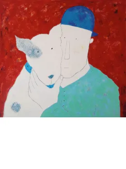 Man & Dog - Print only