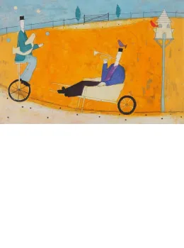 Man In A Wheelbarrow - Print only