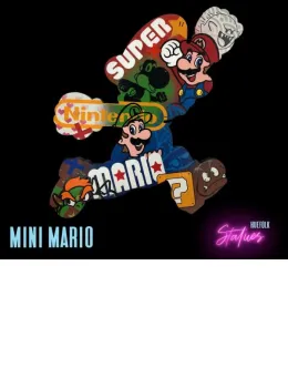 Mario (Mini) - Original - Wall Sculpture - With Wall Fittings