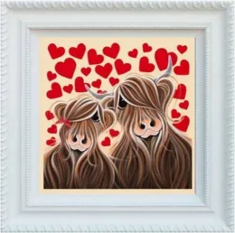 Mclove - White Hogwood Framed - Framed Box Canvas
