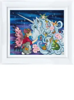 Me And My Unicorn - Limited Edition - White Framed