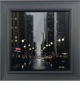 Mean Streets - Canvas - Grey Framed