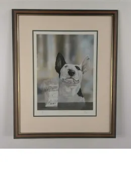 Mines A Pint - Brown Framed
