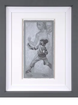 Minimal Kombat - Sketch - Grey Framed