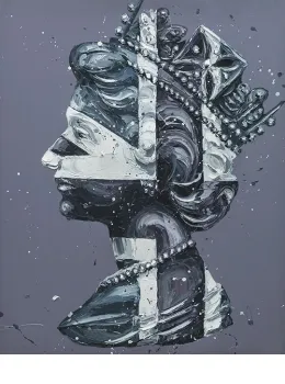 Monochrome Queen Jack - Mounted