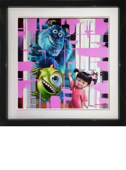 Monster Inc - Original - Black Framed