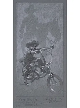 Move 'Em On, Head 'Em Up...Rawhide!! - Sketch - Mounted