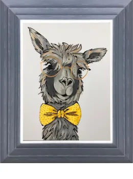Mr Llama - Original - Dark Grey Framed