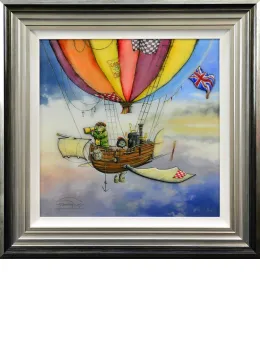 Mr Toad And Moley's Fantastic Flying Machine - Black & Silver Framed