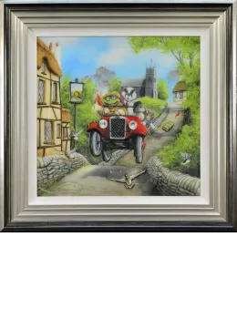 Mr Toads Big Day Out - Black And Silver Framed
