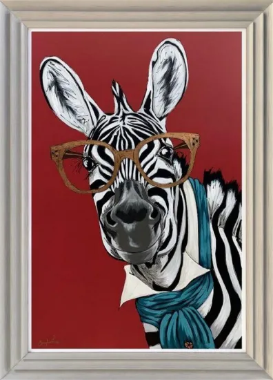 Mr Wise - Original - Light Grey Framed Mr Wise - Original - Light Grey Framed