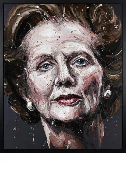 Mrs. T - Canvas - Artist Proof Black Framed - Framed Box Canvas