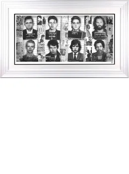 Music's Most Wanted - White Framed