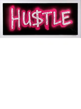 Neon Hustle Pink - Mounted