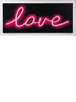 Neon Love Pink - Mounted