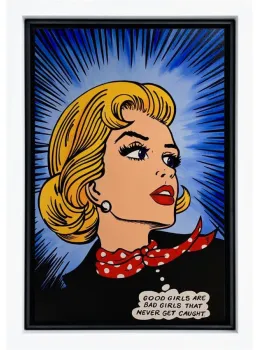Never Get Caught Blue - Original - Framed