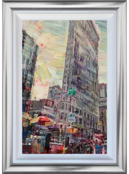 New York City Beat - Original - Silver Framed
