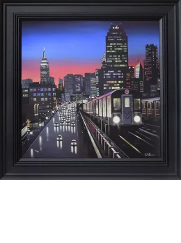 New York Tracks - Canvas - Black Framed