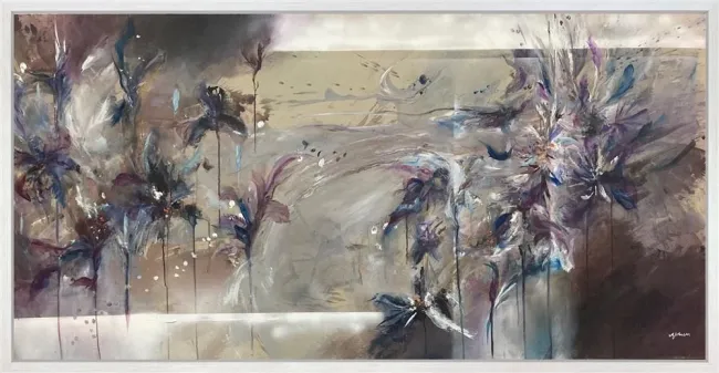 Night Shade - Original - White Framed