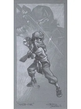 Ninja Star - Sketch - Mounted