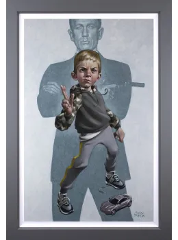 No Tim To Die - Canvas - Grey Framed