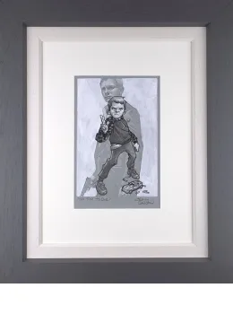 No Tim To Die - Sketch - Grey Frame - Framed