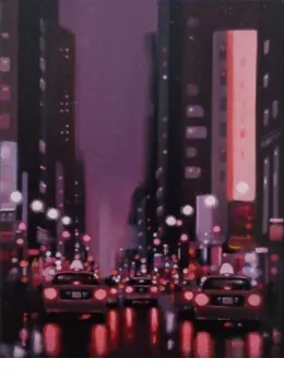 NYC Red - Original - Black Framed