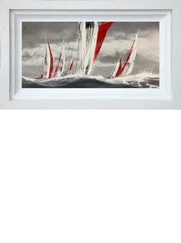 Ocean Voyage - Original - White Framed