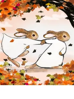 October - The Happy Year - Framed