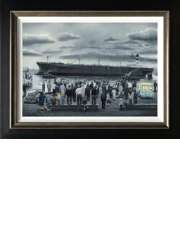 Off She Goes - Canvas - Artist Proof Black Framed