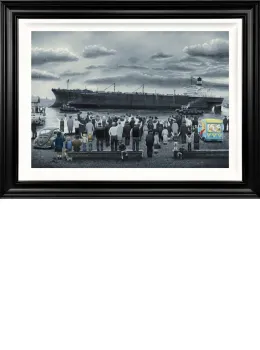 Off She Goes - Deluxe Canvas - Artist Proof Black Framed