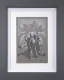 Ok Angels, Lets Get To Work  - Sketch - Framed