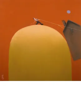 Once In A Blue Moon - Mounted