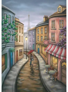 One Night In Paris - On Canvas - Board Only