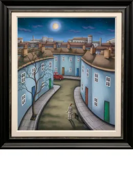 One Small Step For Man - Canvas - Black Framed