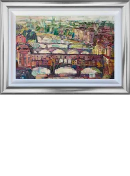 Our Bridges - Original - Silver Framed