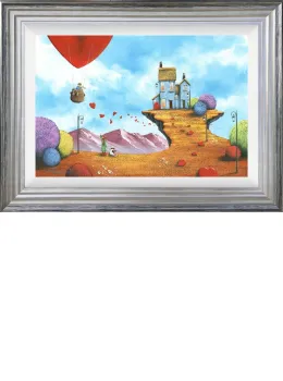 Our Cliff Top House - Framed