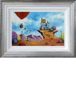 Our Cliff Top House - Original - Silver Framed