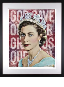 Our Gracious Queen - Black Framed