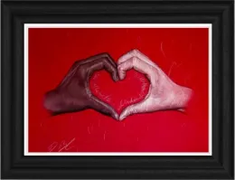 Our Hearts Unite Us All - Black Framed