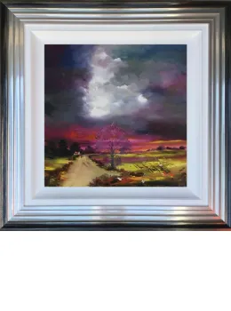 Our Time - Original - Silver-Blue Framed