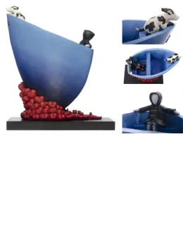 Over The Sea To Love - Sculpture