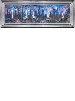 Owlets Hollow - Silver-Blue Framed