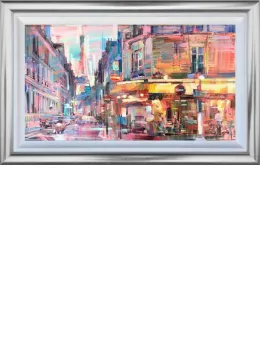 Paris Cafe - Original - Silver Framed
