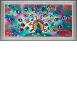 Peacock Splendour - Framed